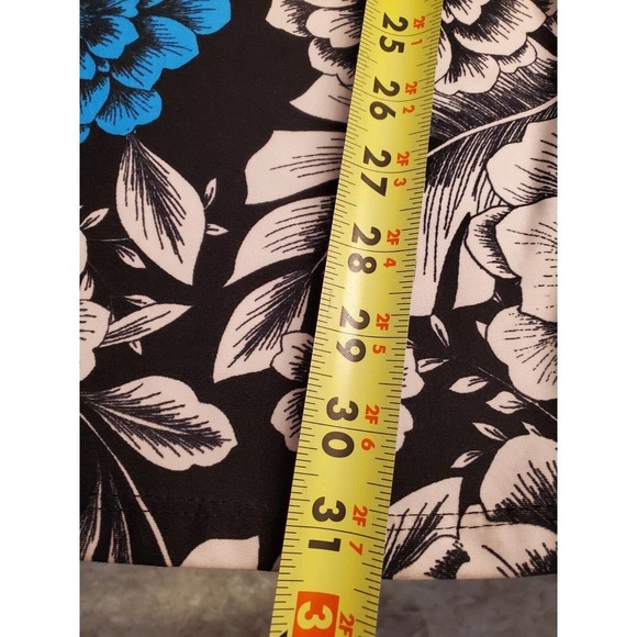 Sunny Leigh Palazzo Multicolor Polyester Mid Rise Stretch Comfort Waist Pant M - Picture 11 of 11